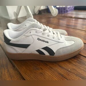 Reebok Classic White and Black Shoes